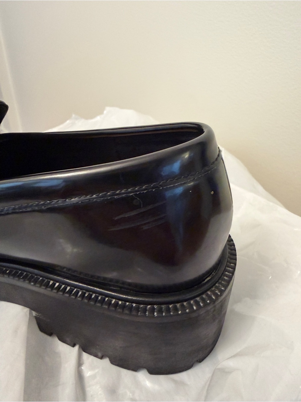 Chunky Black Loafer - Picture 5 of 7